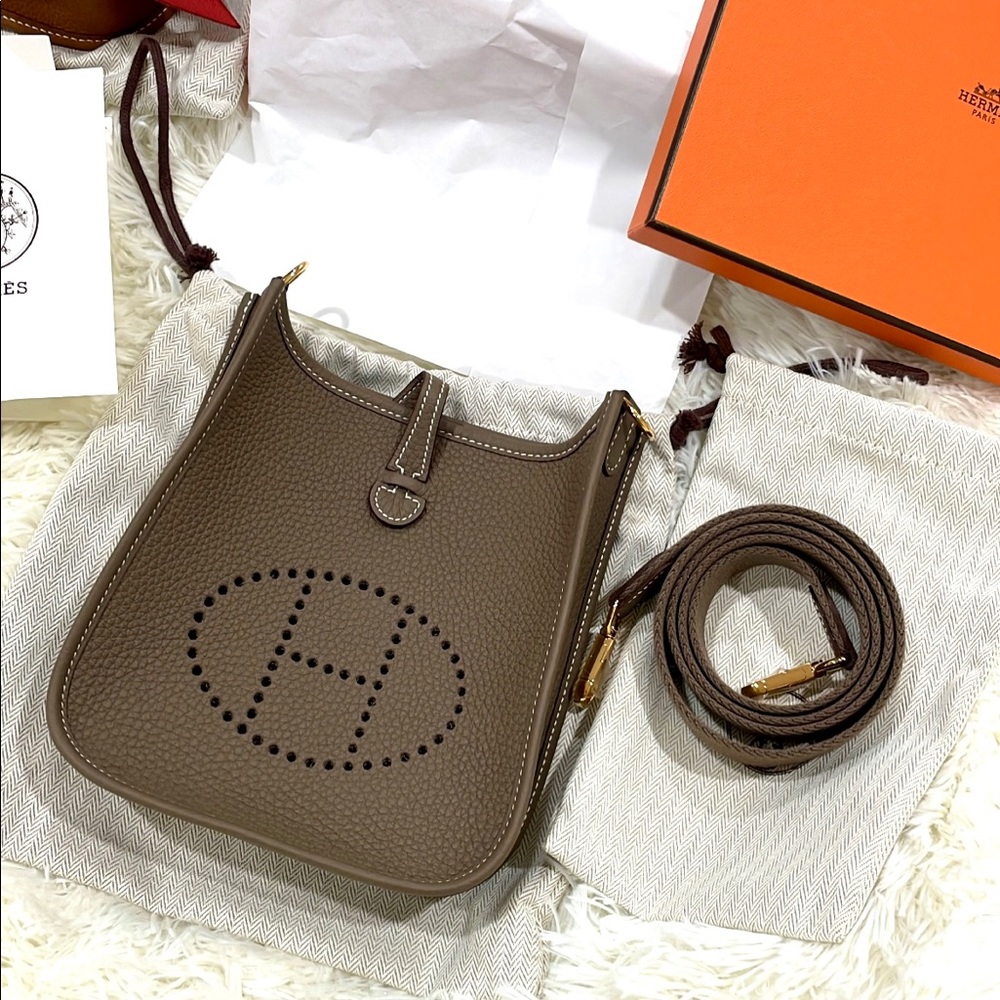 Sold Brand new Mini evelyn tpm Etoupe ghw